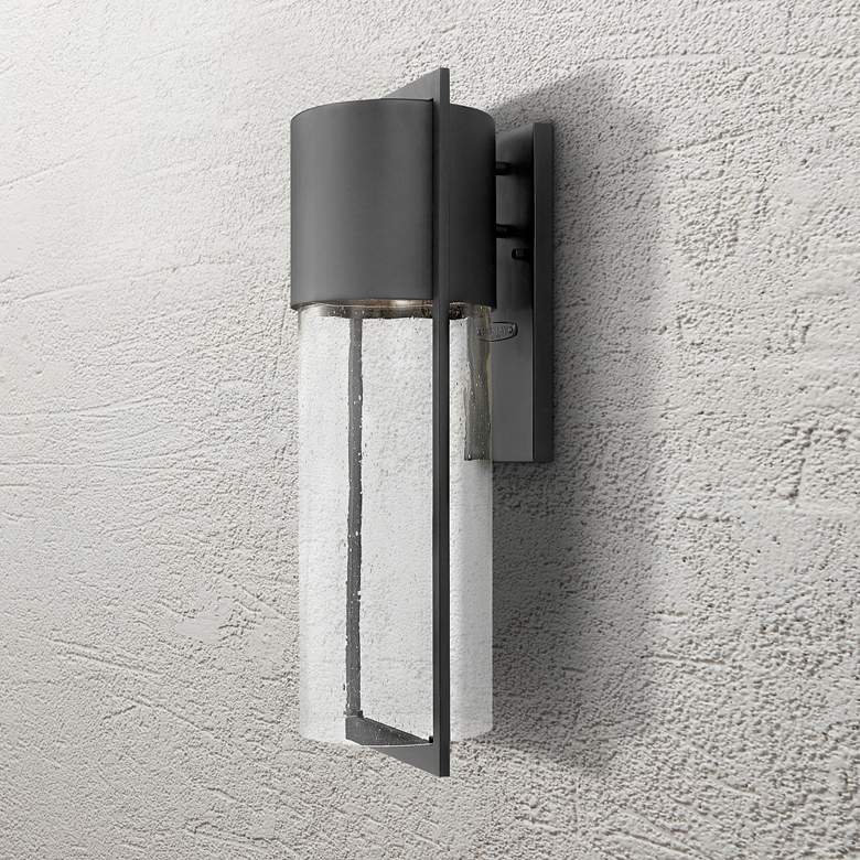 Image 2 Hinkley Shelter 23 1/4 inch High Black LED Outdoor Wall Light