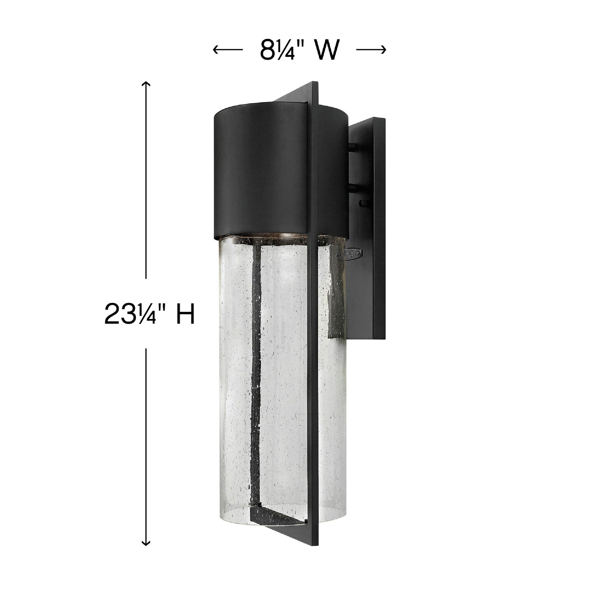 Image 6 Hinkley Shelter 23 1/4" High Black LED Outdoor Wall Light more views