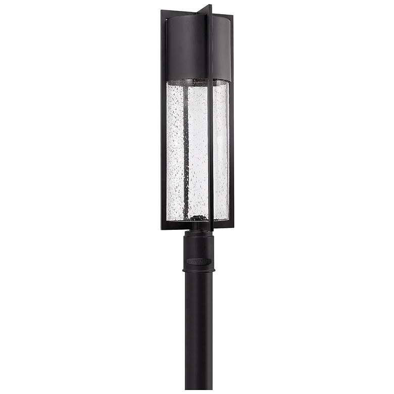 Image 3 Hinkley Shelter 27 3/4" High Black LED Outdoor Post Light