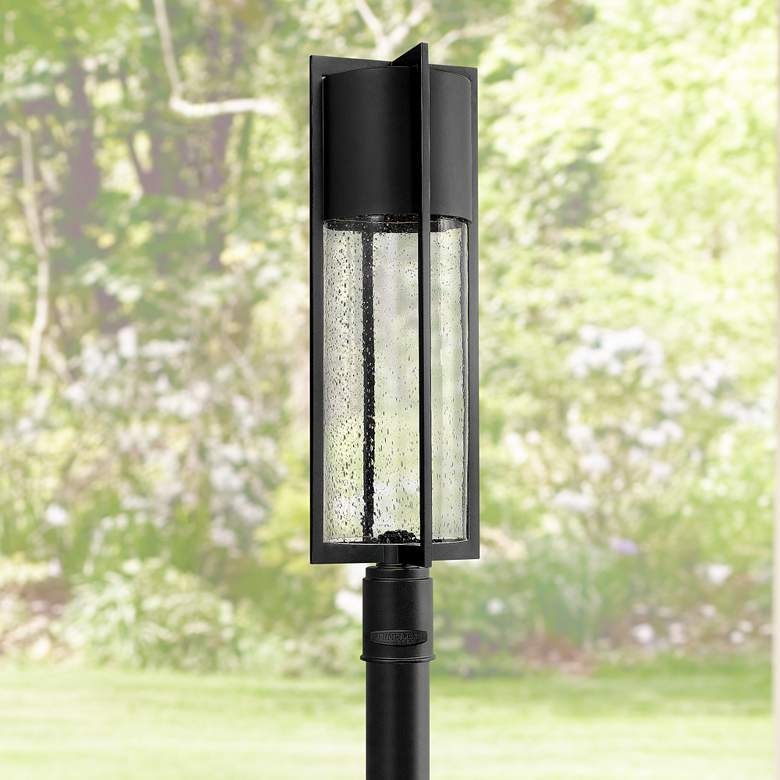 Image 2 Hinkley Shelter 27 3/4 inch High Black LED Outdoor Post Light
