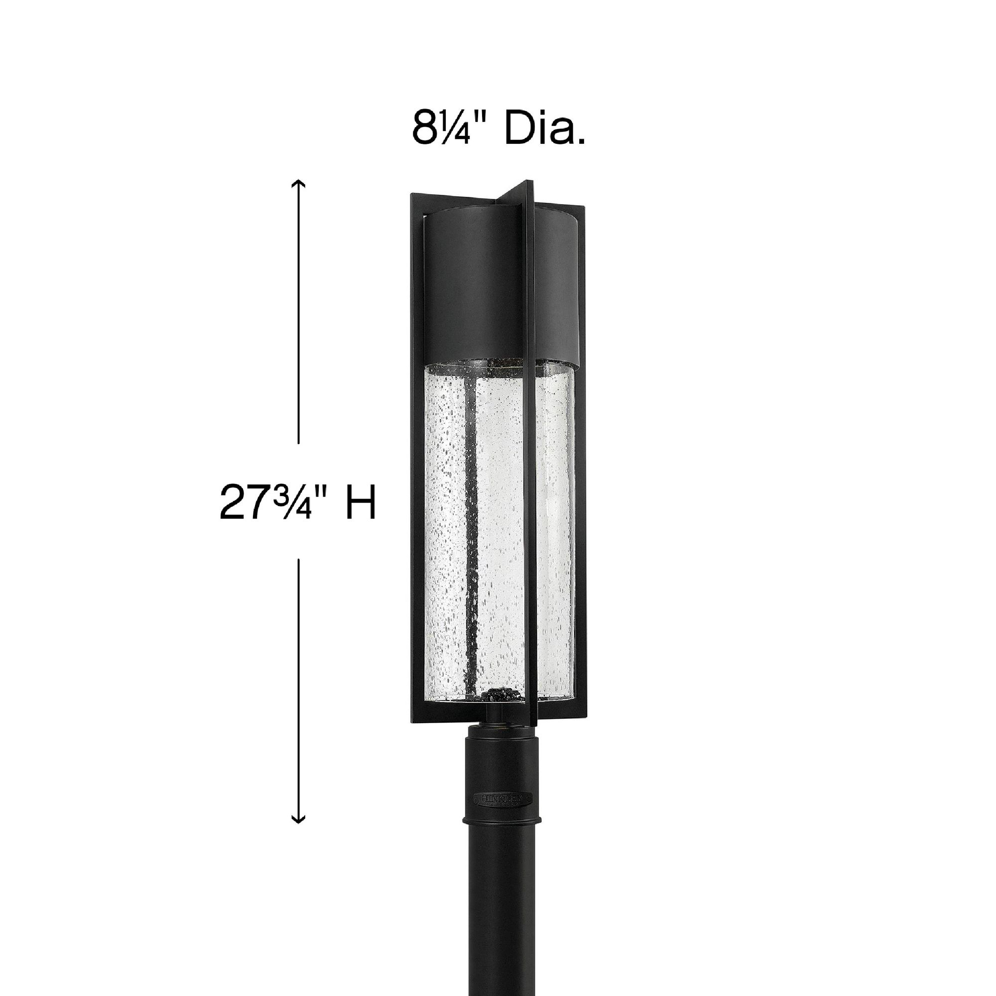 Image 6 Hinkley Shelter 27 3/4" High Black LED Outdoor Post Light more views