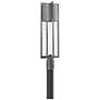 Hinkley Shelter 27 3/4" High Hematite LED Outdoor Post Light