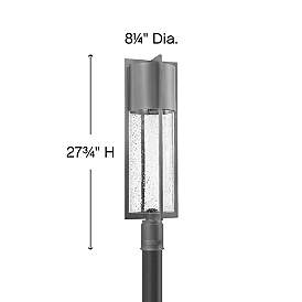 Image5 of Hinkley Shelter 27 3/4" High Hematite LED Outdoor Post Light more views