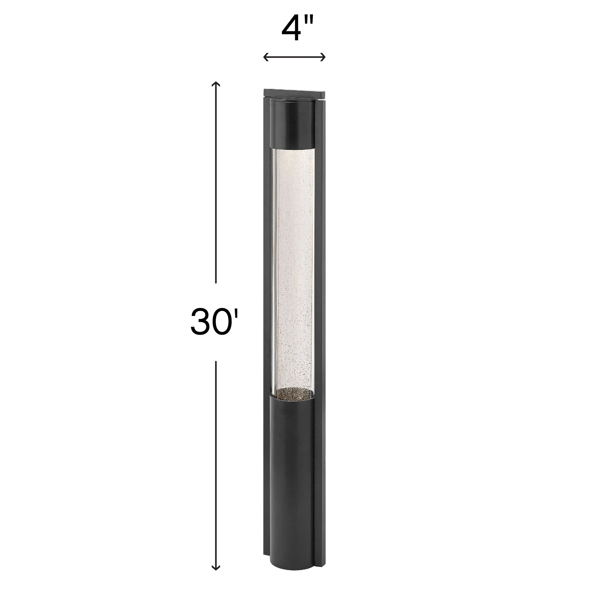 Image 3 Hinkley Shelter 30" High Black Bollard Landscape Light more views