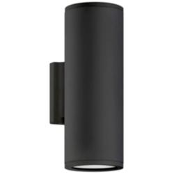 Hinkley Silo 12&quot; High Black Finish Modern LED Outdoor Wall Light