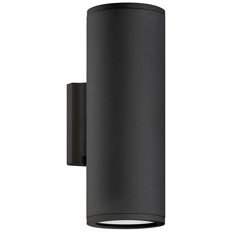 Image 2 Hinkley Silo 12" High Black Finish Modern LED Outdoor Wall Light