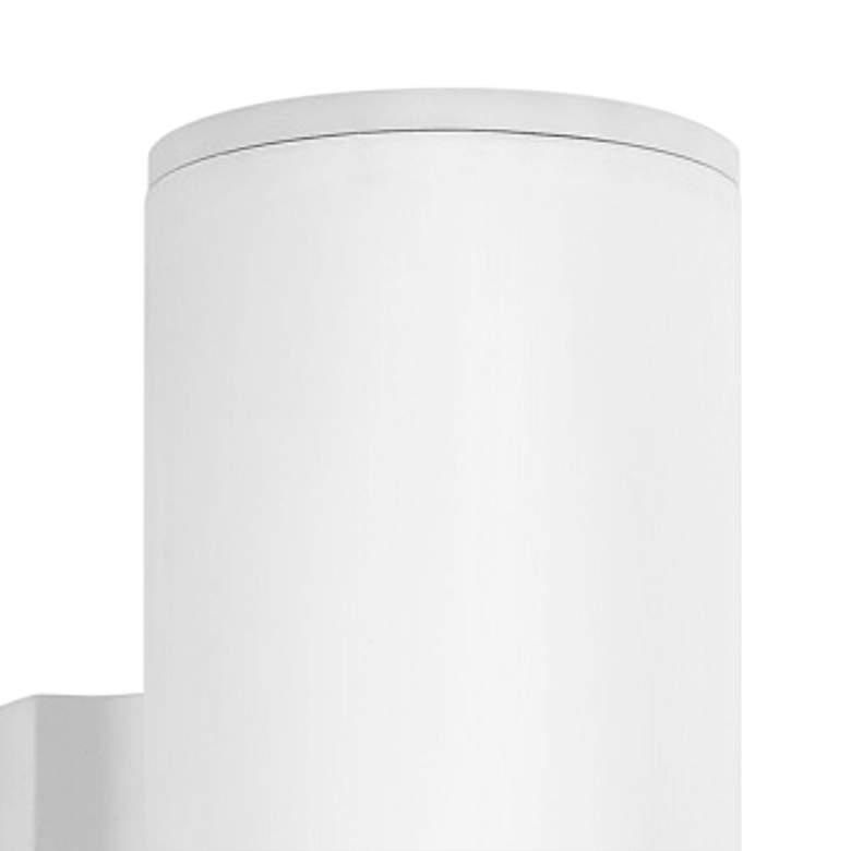 Image 3 Hinkley Silo 12" High Satin White LED Outdoor Wall Light more views