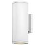 1_Hinkley Silo 16" High Textured White LED Outdoor Wall Light