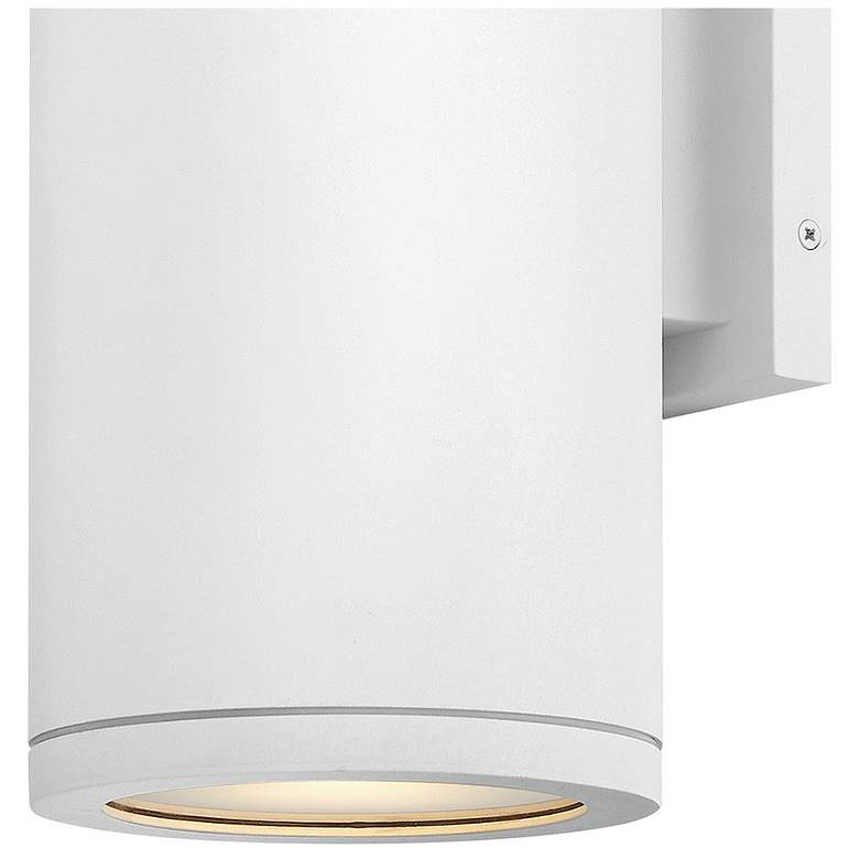 Image 4 Hinkley Silo 16" High Textured White LED Outdoor Wall Light more views