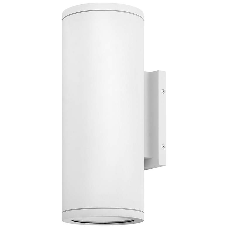 Image 5 Hinkley Silo 16" High Textured White LED Outdoor Wall Light more views