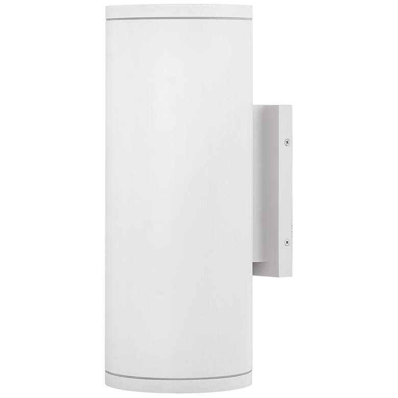 Image 6 Hinkley Silo 16" High Textured White LED Outdoor Wall Light more views
