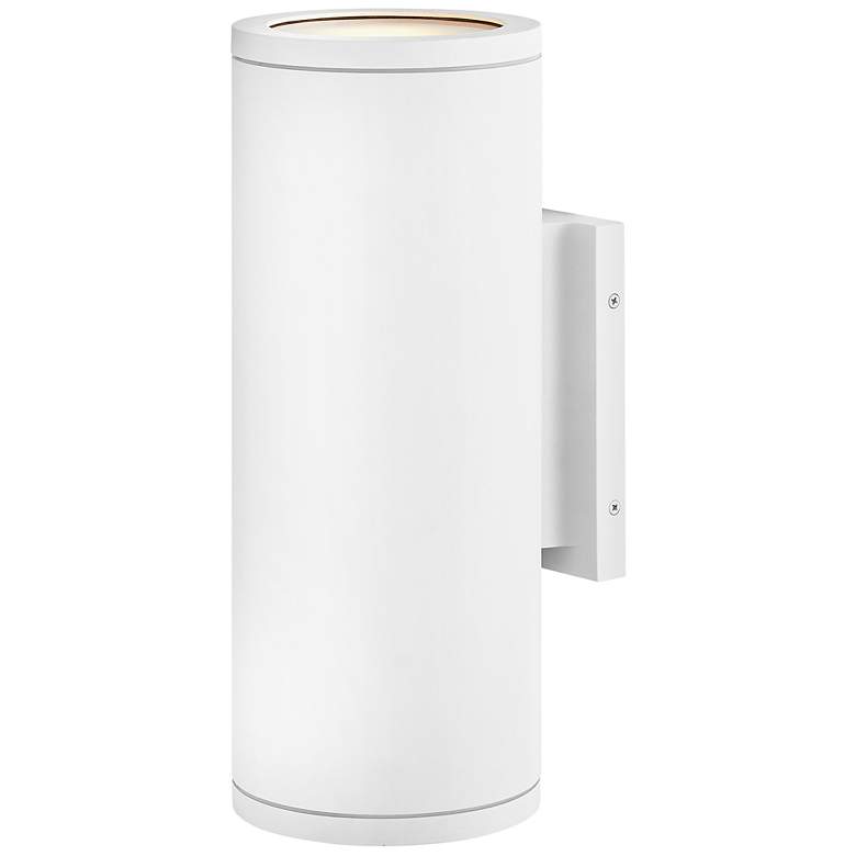 Image 7 Hinkley Silo 16" High Textured White LED Outdoor Wall Light more views