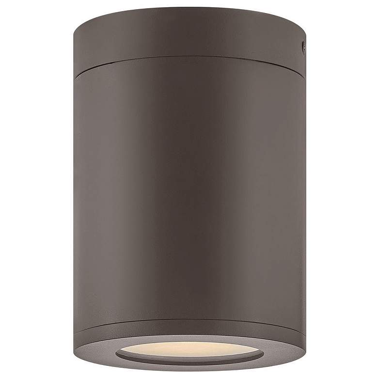 Image 1 Hinkley Silo 7" High Architectural Bronze LED Outdoor Ceiling Light