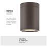4_Hinkley Silo 7" High Architectural Bronze LED Outdoor Ceiling Light more views