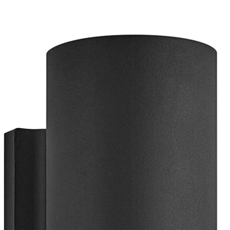 Image 3 Hinkley Silo 8" High Black Cylinder Modern LED Outdoor Wall Light more views