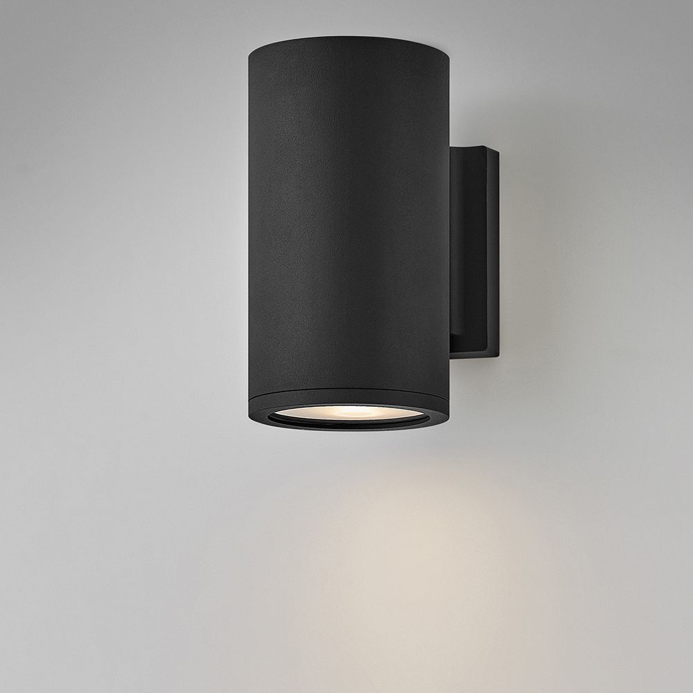 Image 6 Hinkley Silo 8" High Black Cylinder Modern LED Outdoor Wall Light more views