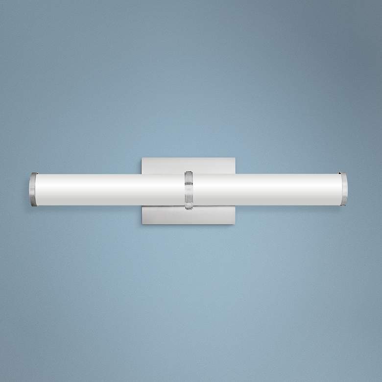 Image 1 Hinkley Simi 22 3/4" Wide Brushed Nickel Modern LED Bath Light