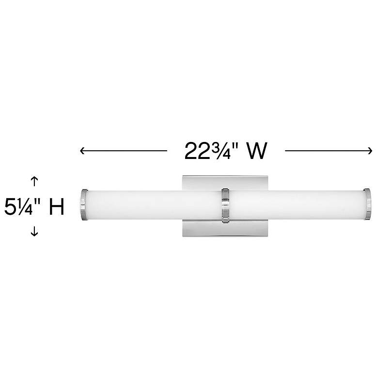 Image 4 Hinkley Simi 22 3/4" Wide Chrome LED Bath Light more views