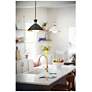 3_Hinkley Simon 13" Wide Matte White with Brass Pendant Light more views