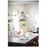 4_Hinkley Simon 13" Wide Matte White with Brass Pendant Light more views