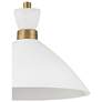7_Hinkley Simon 13" Wide Matte White with Brass Pendant Light more views
