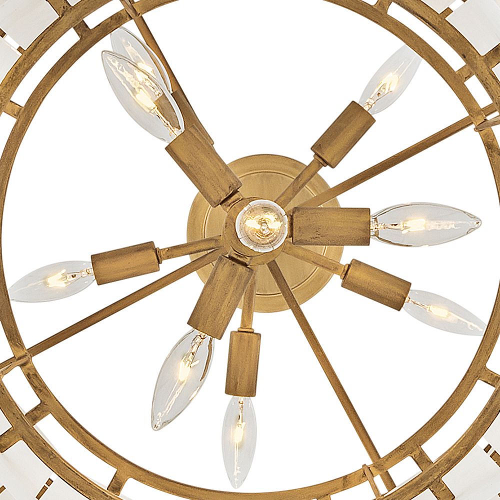 Hinkley Simone 24" Wide Burnished Gold Tiered Chandelier