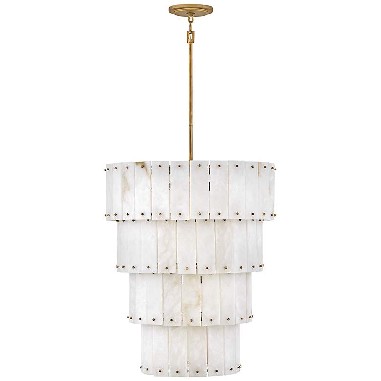 Image 4 Hinkley Simone 24" Wide Burnished Gold Tiered Chandelier more views