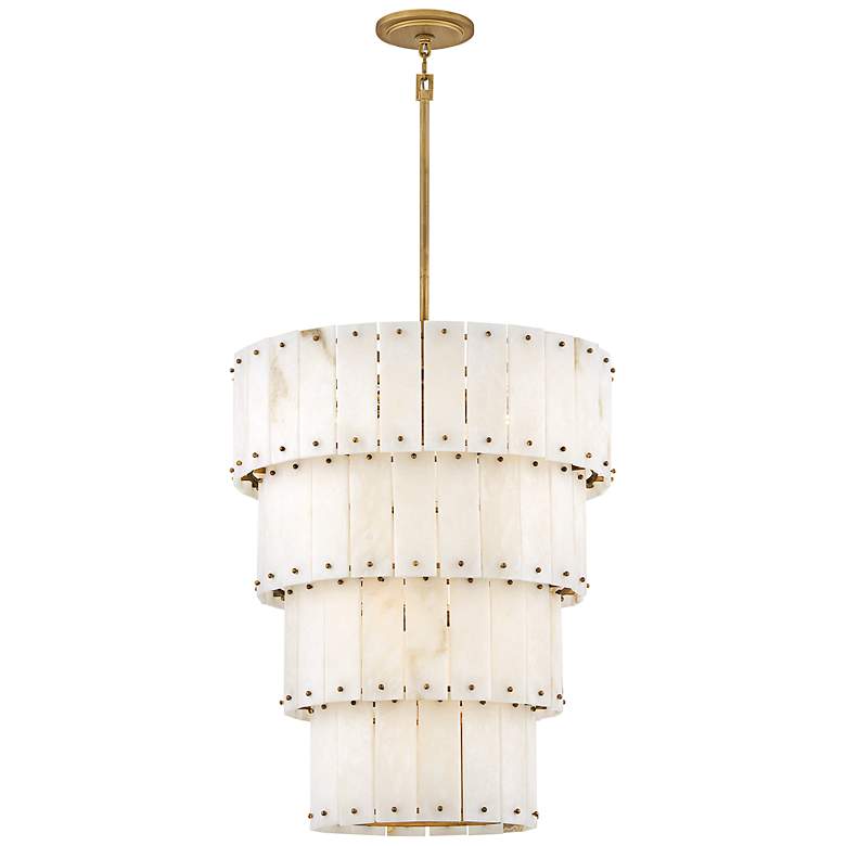 Image 5 Hinkley Simone 24" Wide Burnished Gold Tiered Chandelier more views