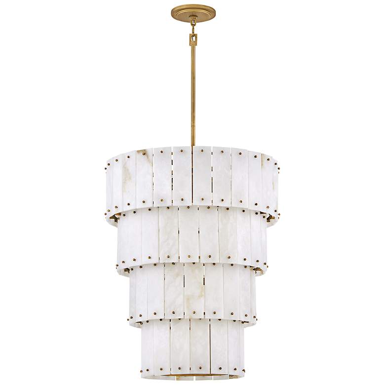 Image 6 Hinkley Simone 24" Wide Burnished Gold Tiered Chandelier more views