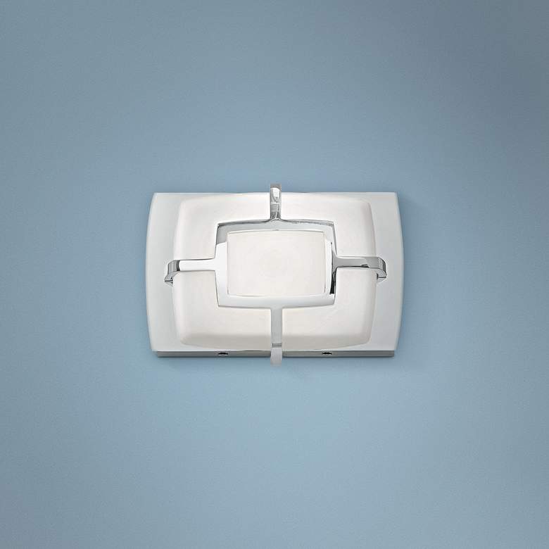 Image 1 Hinkley Sisley 5" High Polished Nickel LED Wall Sconce