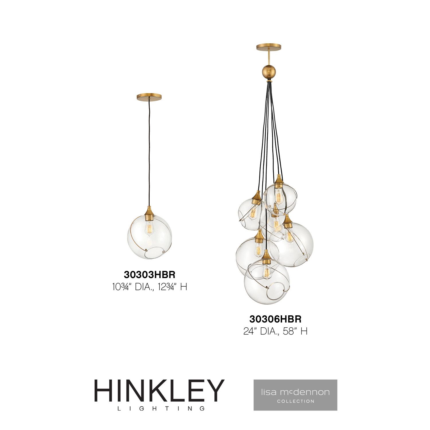 Hinkley Skye 10 3/4" Wide Heritage Brass Mini Pendant Light