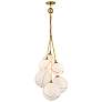 1_Hinkley Skye 24" Wide Heritage Brass 6-Light Pendant