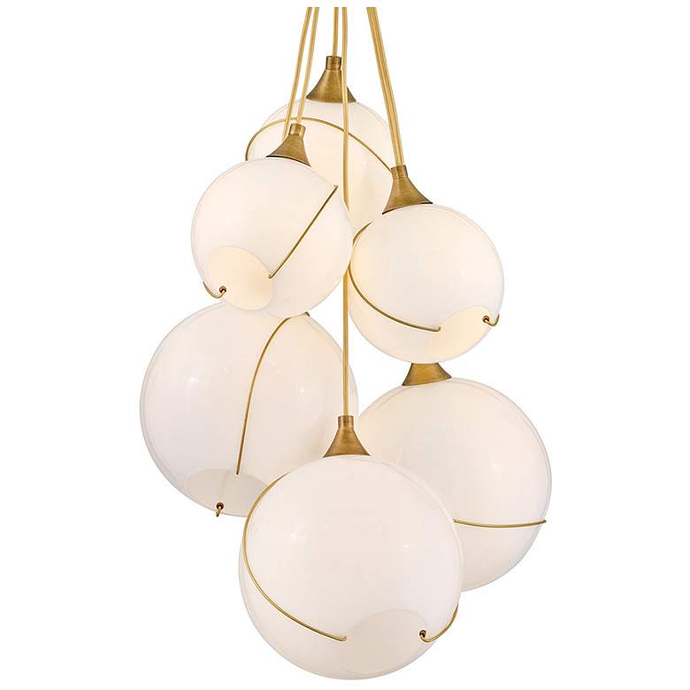 Image 2 Hinkley Skye 24" Wide Heritage Brass 6-Light Pendant more views