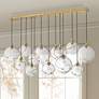 1_Hinkley Skye 60.3" Wide Brass and Clear Glass Linear Chandelier