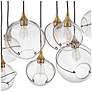 5_Hinkley Skye 60.3" Wide Brass and Clear Glass Linear Chandelier more views