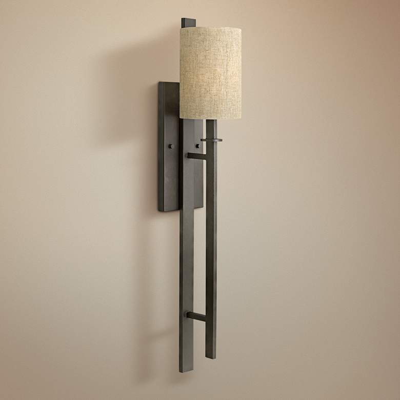 Image 1 Hinkley Sloan 33" High Regency Bronze Wall Sconce
