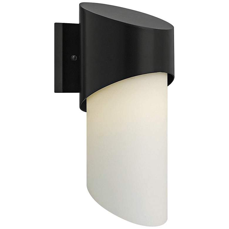 Image 1 Hinkley Solo 14 inch High Satin Black Outdoor Wall Light