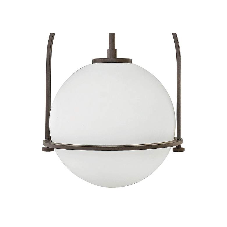 Image 3 Hinkley Somerset 11 1/2" Buckeye Bronze Opal Glass Mini Pendant Light more views