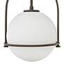 3_Hinkley Somerset 11 1/2" Buckeye Bronze Opal Glass Mini Pendant Light more views