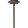 4_Hinkley Somerset 11 1/2" Buckeye Bronze Opal Glass Mini Pendant Light more views