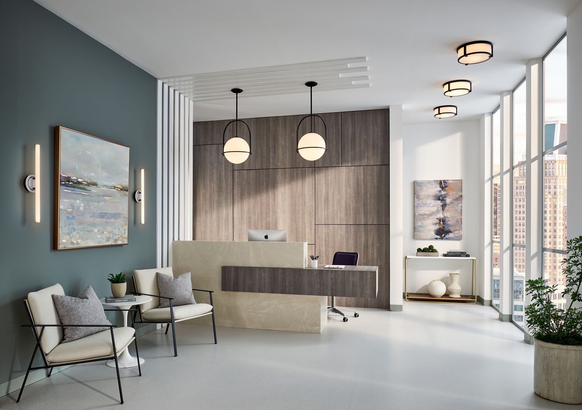 Hinkley Somerset 11 1/2" Buckeye Bronze Opal Glass Mini Pendant Light