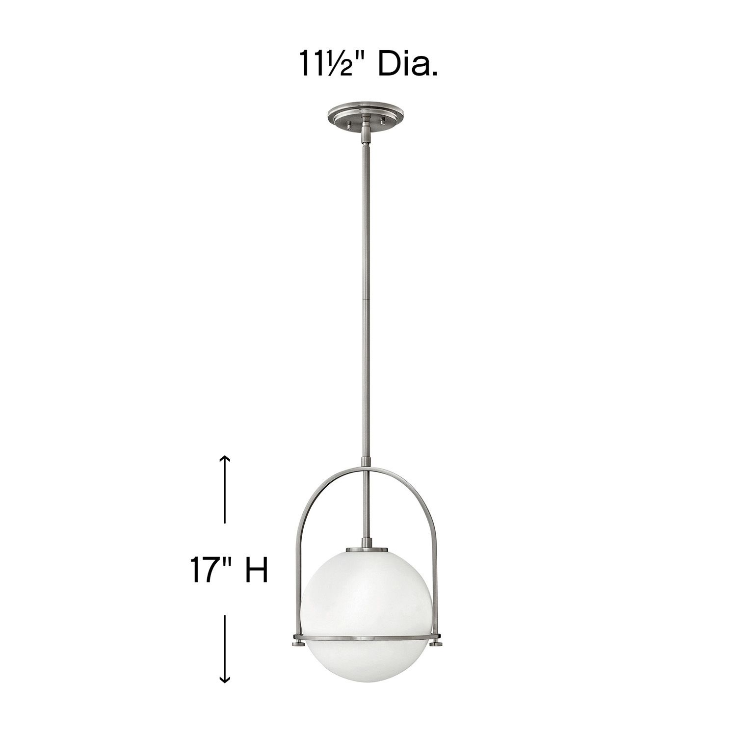 Image 5 Hinkley Somerset 11 1/2" Wide Brushed Nickel Mini Pendant Light more views