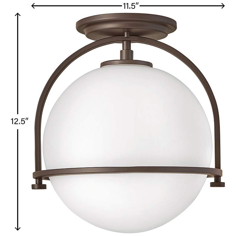 Image 7 Hinkley Somerset 11 1/4" Wide Buckeye Bronze Ceiling Light more views