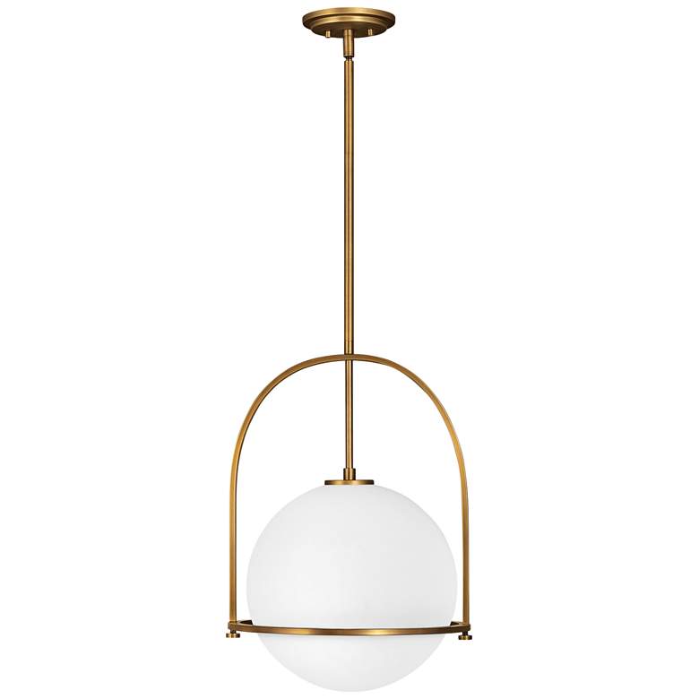 Image 2 Hinkley Somerset 15 1/2" Wide Heritage Brass Globe Pendant Light