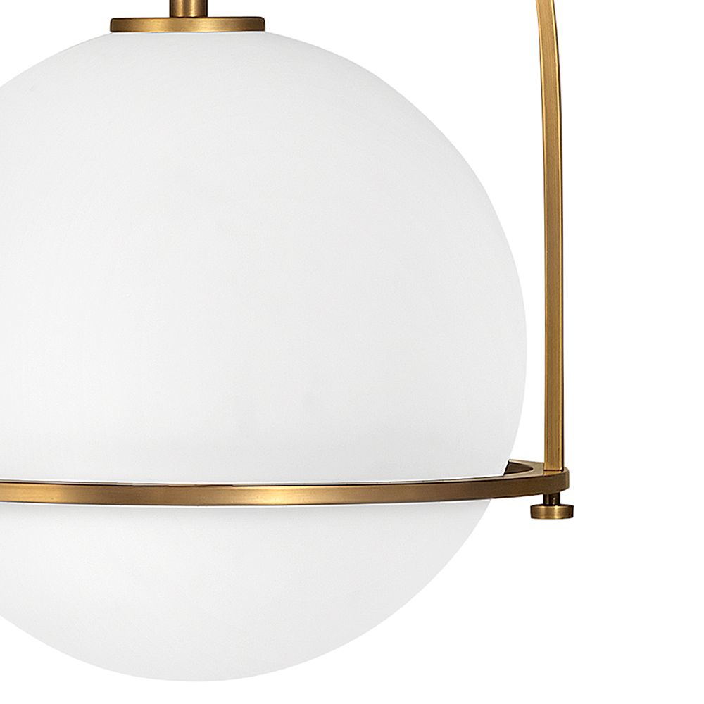 Image 7 Hinkley Somerset 15 1/2" Wide Heritage Brass Globe Pendant Light more views