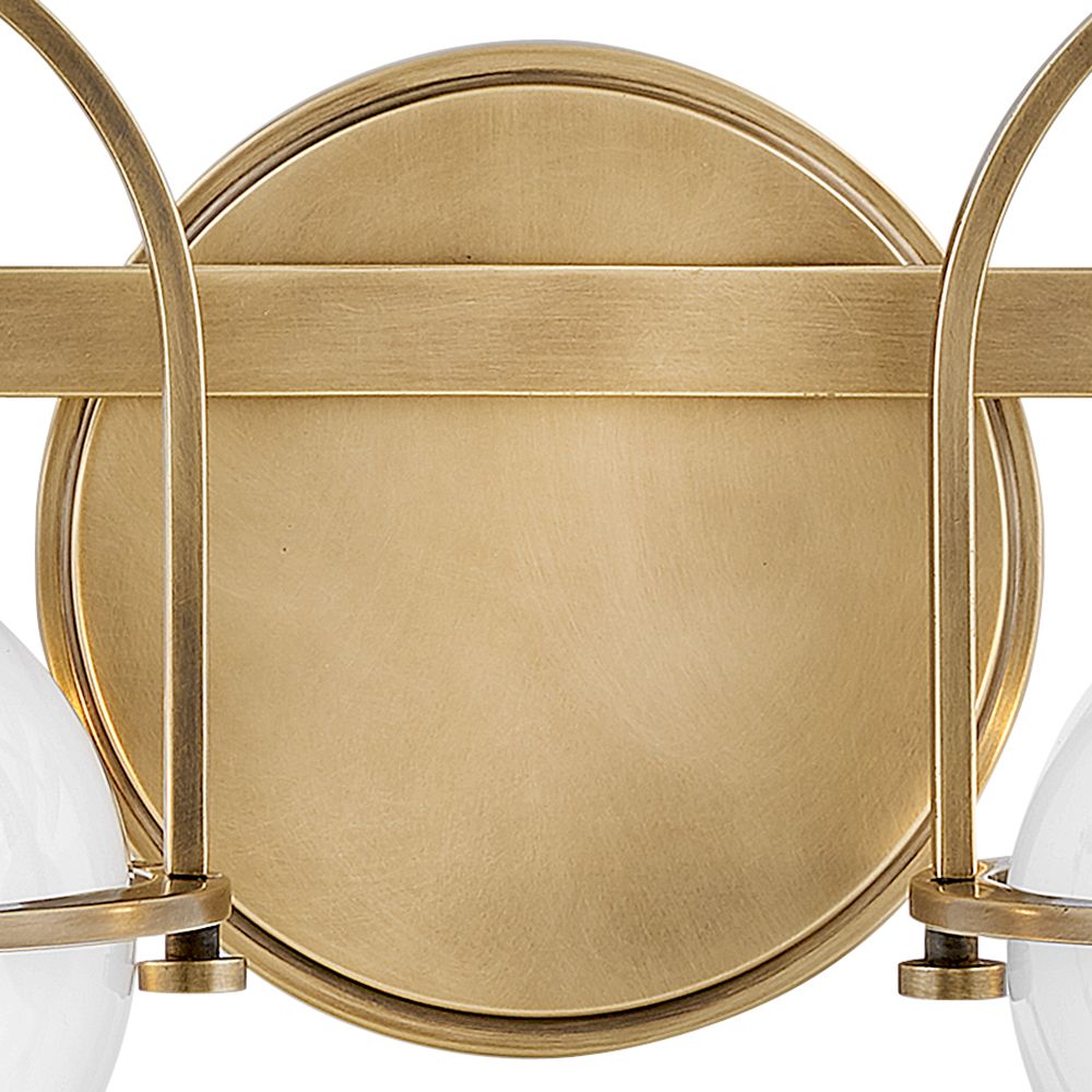 Hinkley Somerset 16" Wide Heritage Brass 2-Light Bath Light