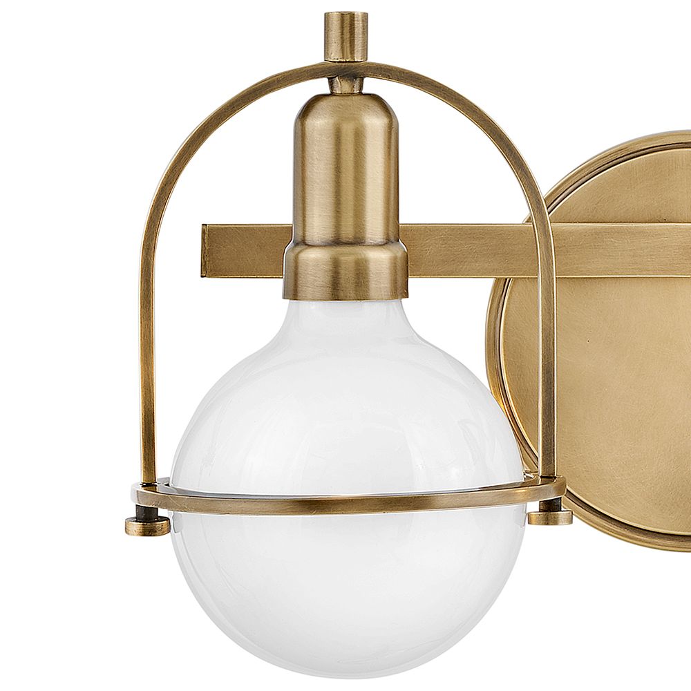 Hinkley Somerset 16" Wide Heritage Brass 2-Light Bath Light