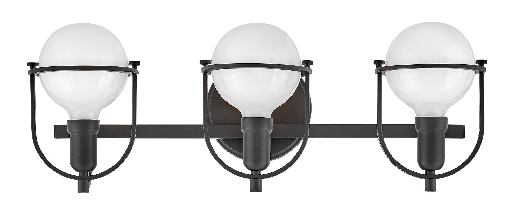 Hinkley Somerset 25" Wide Black Finish Three Light Vanity Bath Light