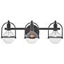 3_Hinkley Somerset 25" Wide Black Finish Three Light Vanity Bath Light more views