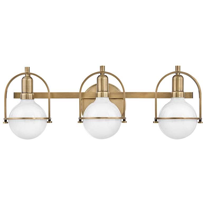 Image 2 Hinkley Somerset 25" Wide Heritage Brass 3-Light Bath Light more views
